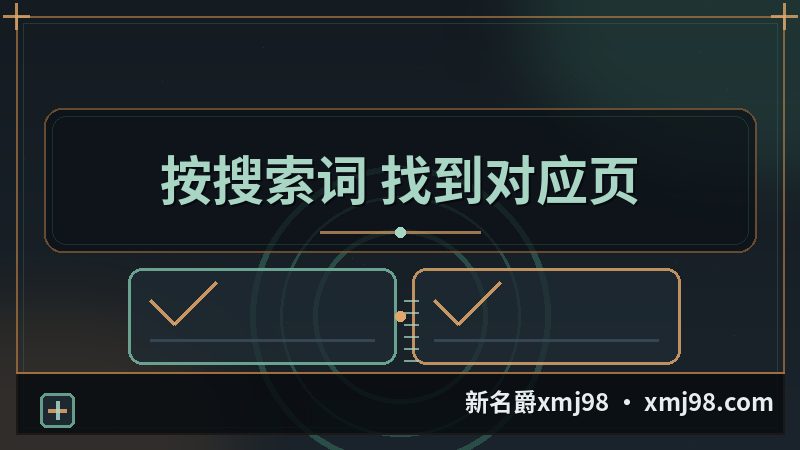 新名爵xmj98 常见搜索词落在哪一页的对照图