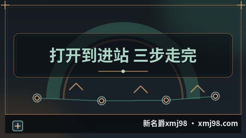 新名爵98手机版登录 的三步动线示意图