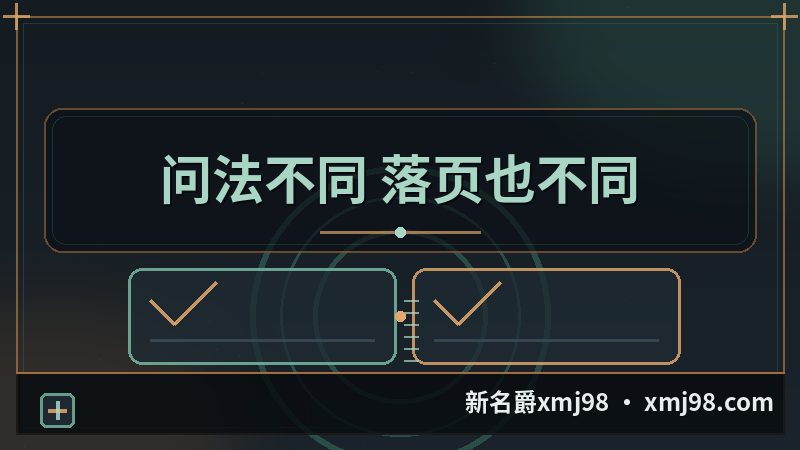 X名爵 不同问法各落哪一页的对照图